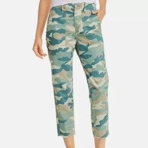 MOTHER NWT The Shaker Chop Crop Camo Pants (30)